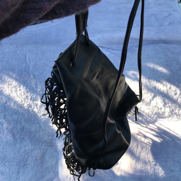 Black fringe bag - Picture 3 of 3